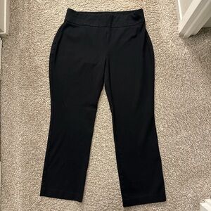 Express Columnist Straight High Rise black work pants